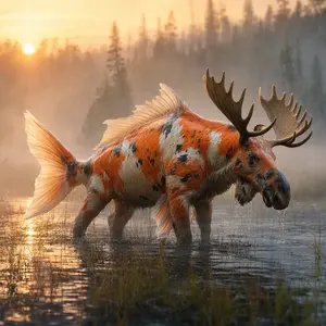 Koi fish + Moose